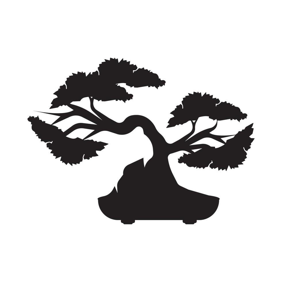 bonsai símbolo icono, ilustración diseño modelo. vector