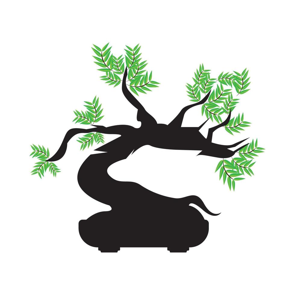 bonsai símbolo icono, ilustración diseño modelo. vector