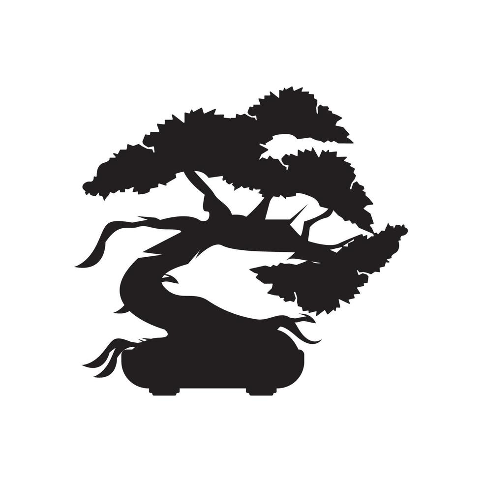 bonsai símbolo icono, ilustración diseño modelo. vector