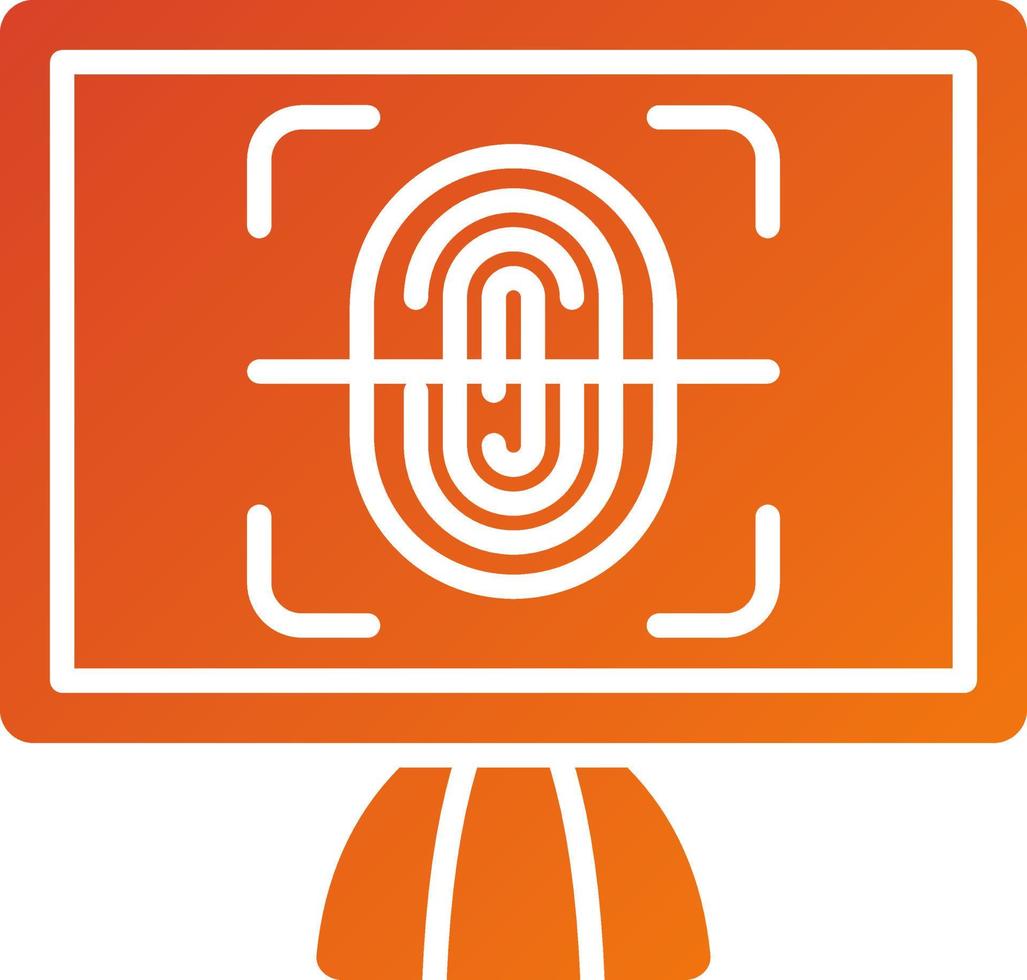 Biometrics Icon Style vector