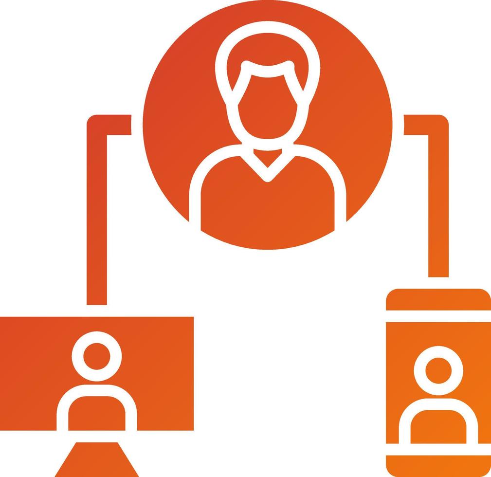 Customer Data Platforms Icon Style vector