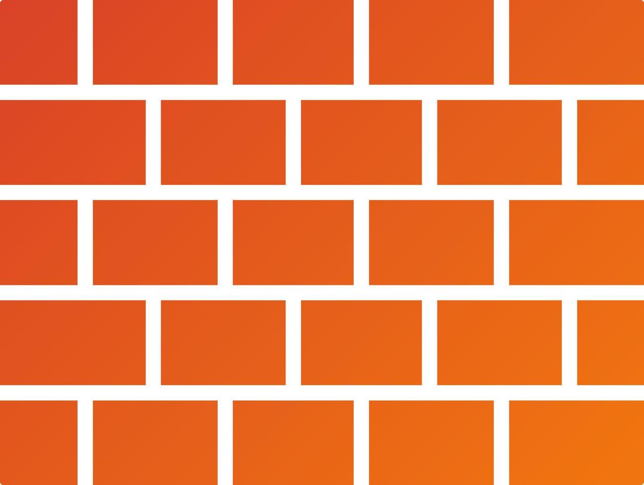 Brick Wall Icon Style vector