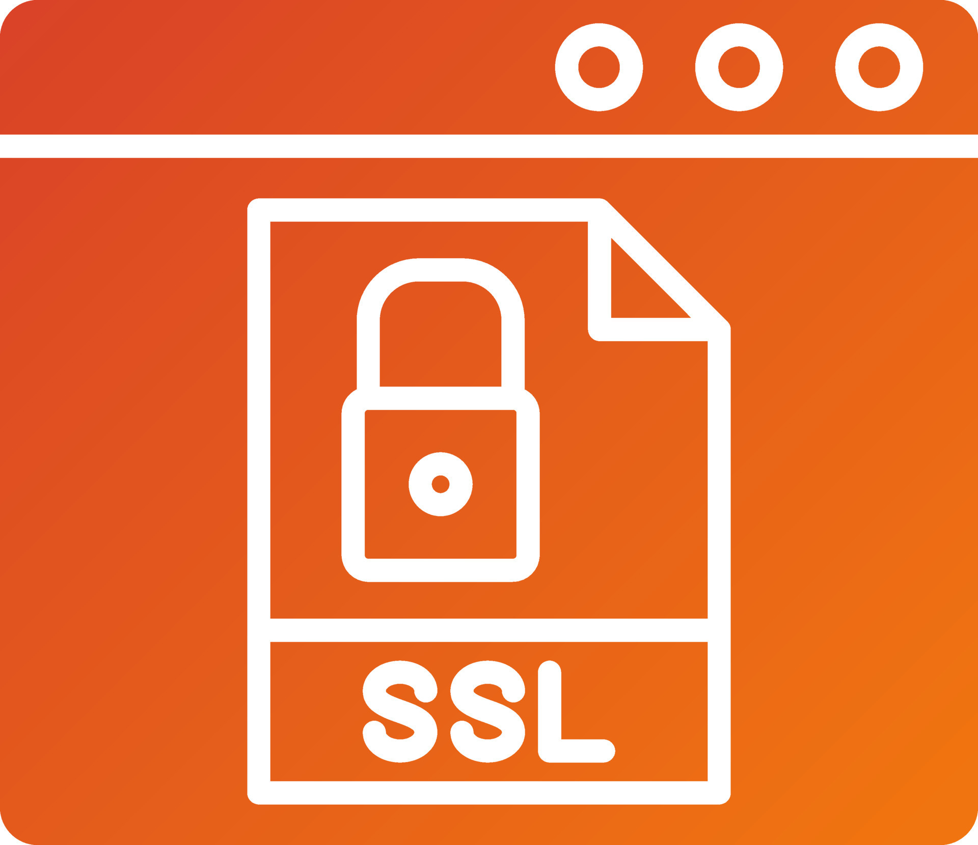 SSL Icon Style 21767385 Vector Art at Vecteezy