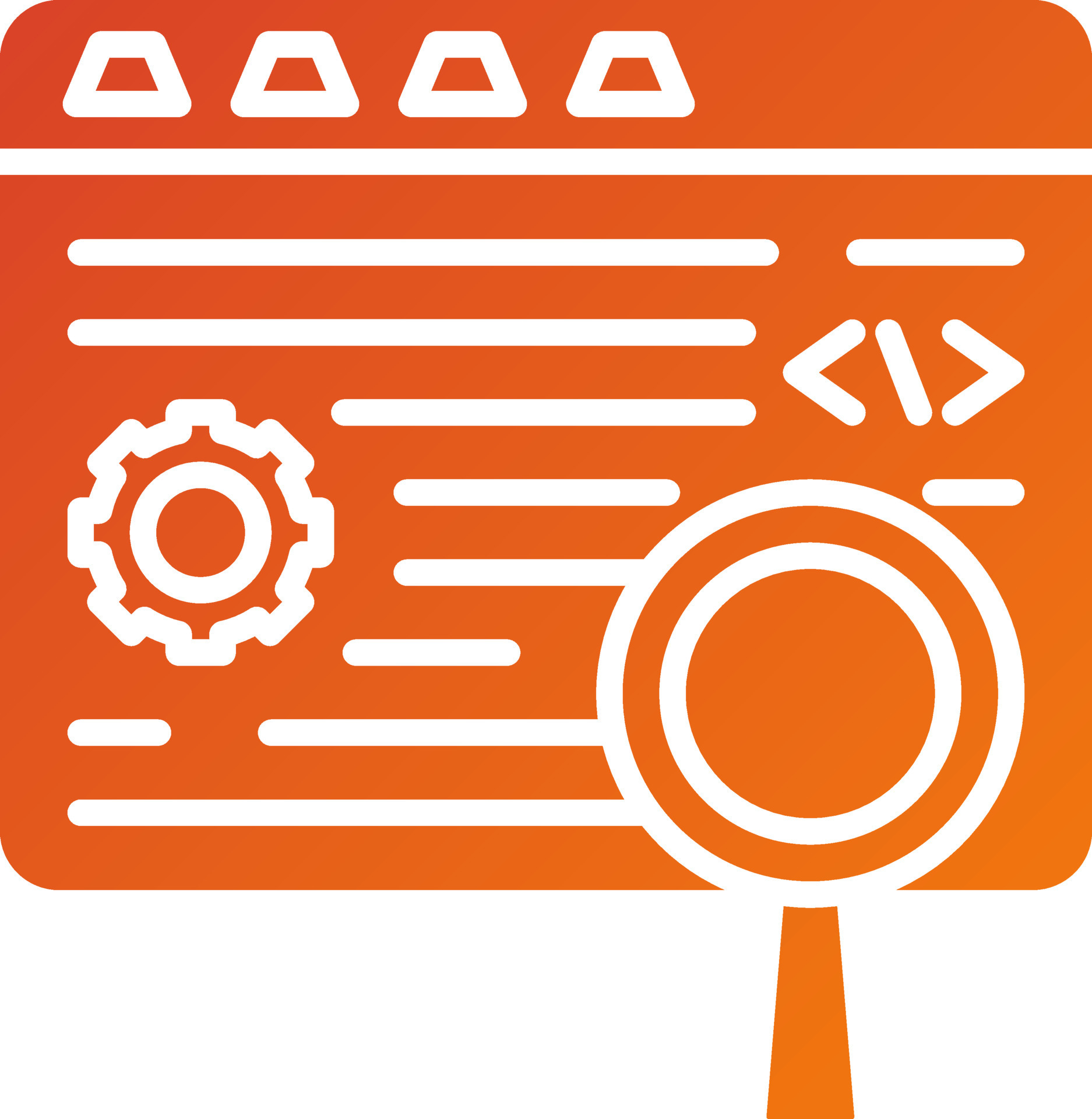Code Testing Icon Style 21767417 Vector Art at Vecteezy