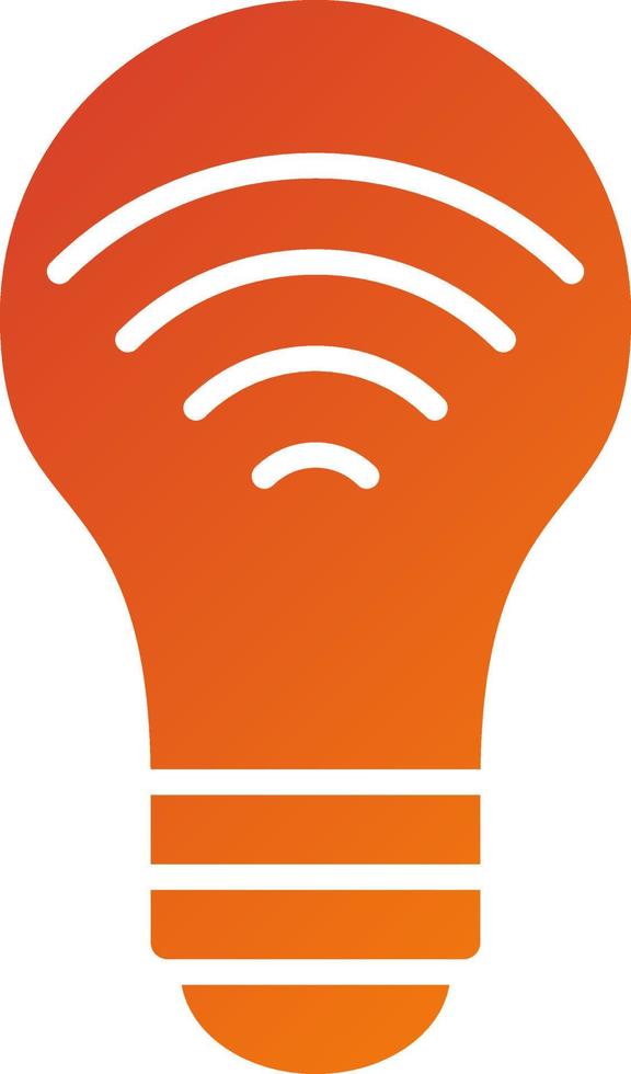 Smart Bulb Icon Style vector