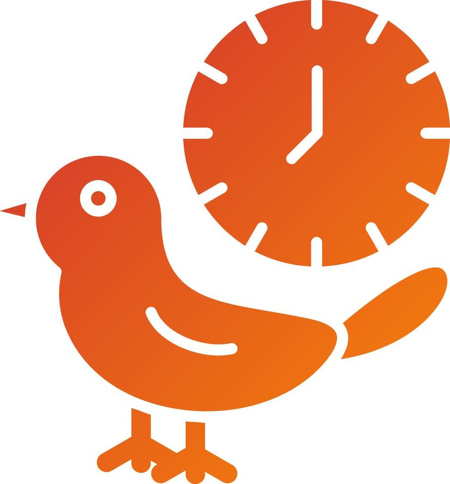 Early Bird Icon Style vector