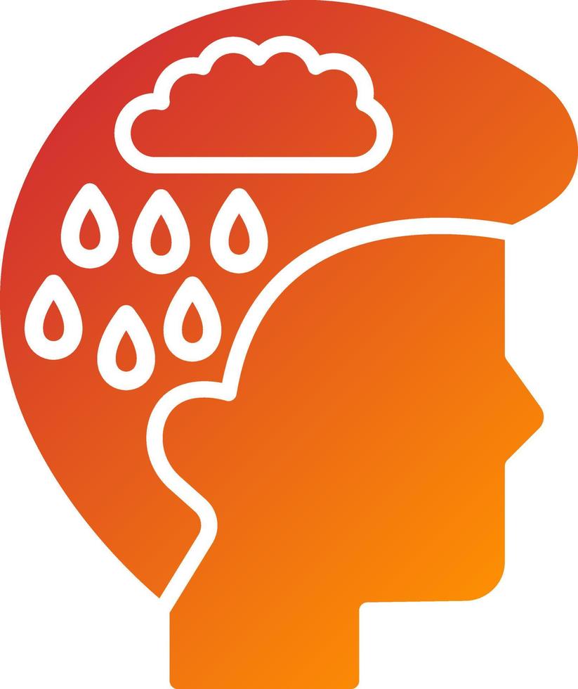 Depression Icon Style vector