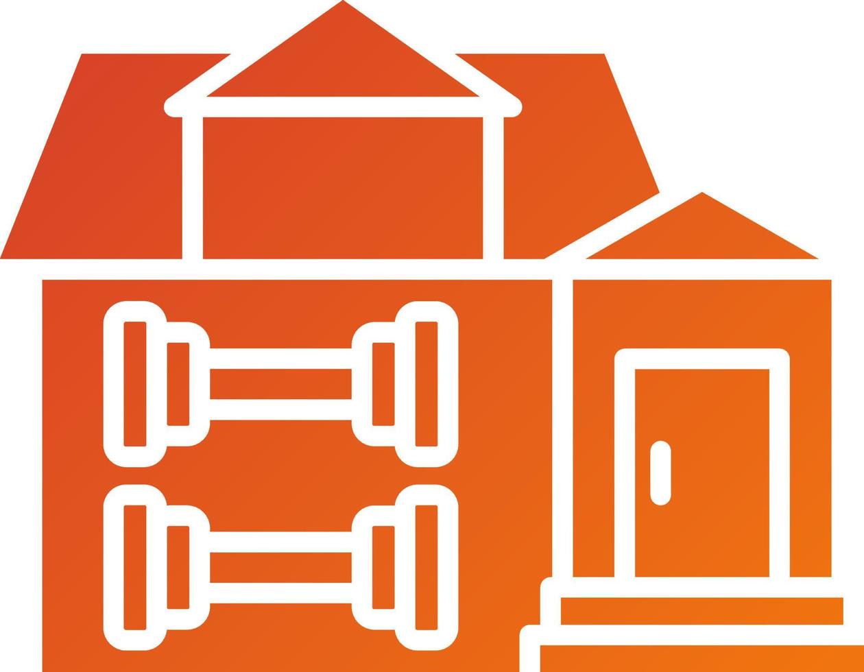 Home Workout Icon Style vector