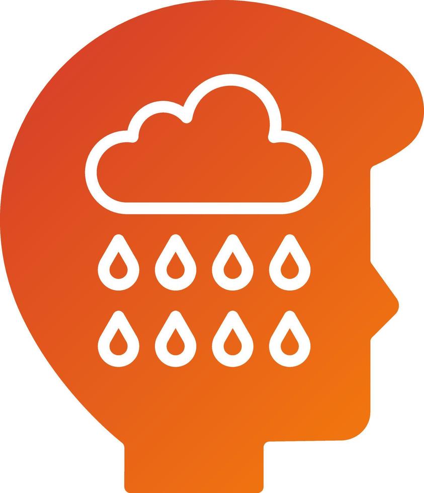 Grief Icon Style vector