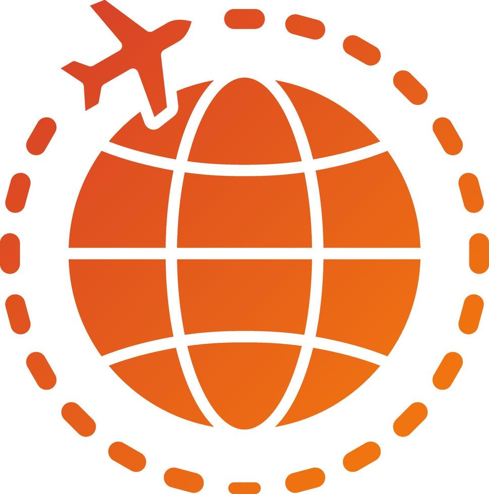 International Flight Icon Style vector