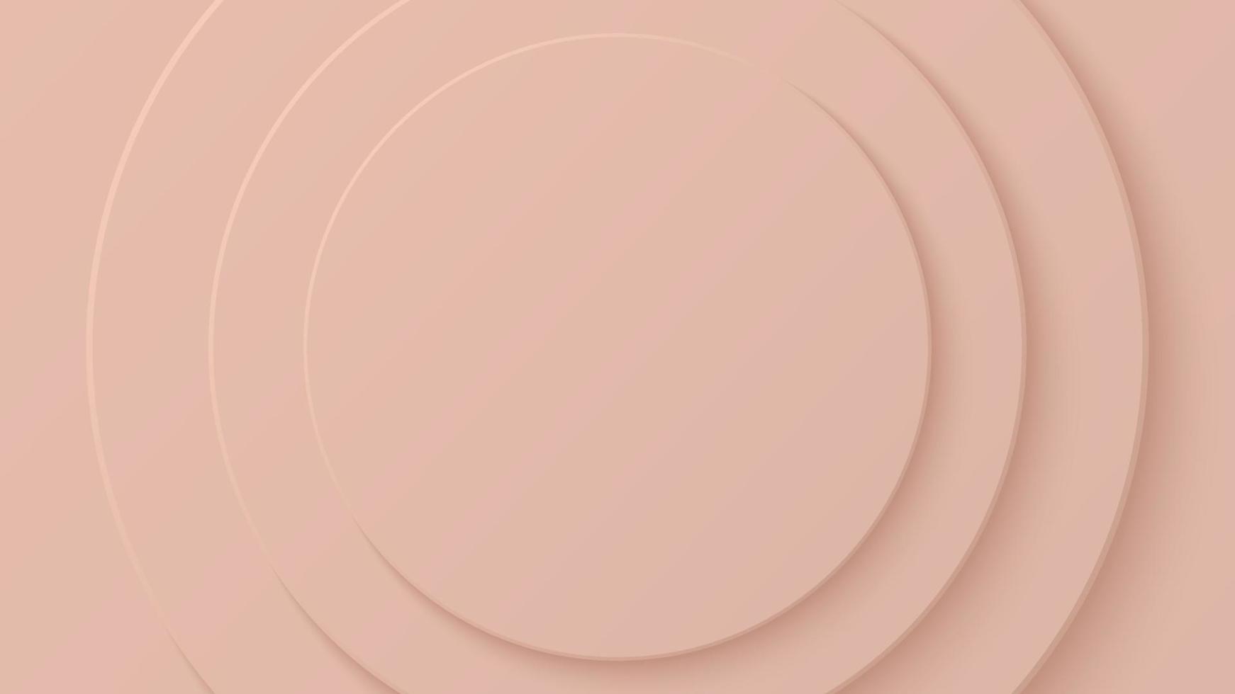 Abstract Paper Circle Pink Rose Gold Color Trends Background Design. Vector illustration. Eps10