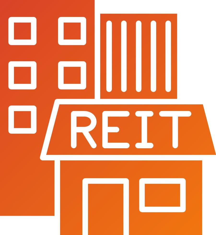 reit icono estilo vector