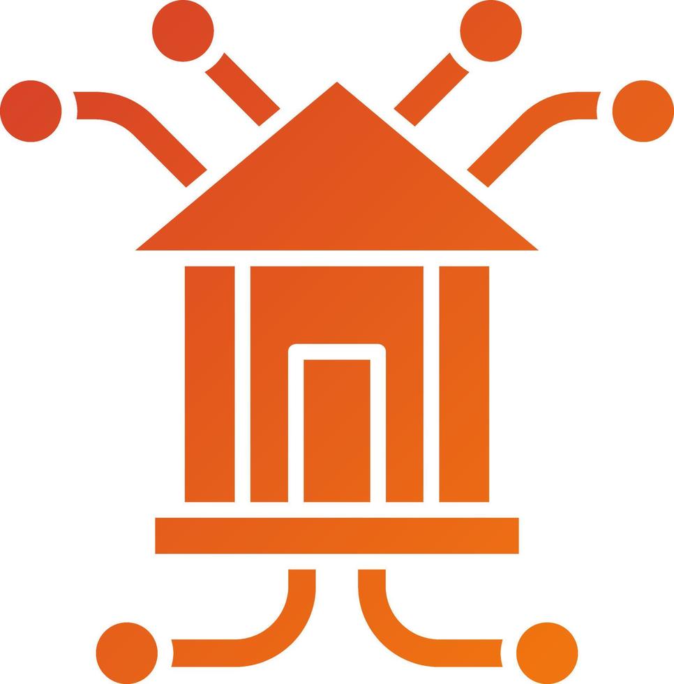 Branch Network Icon Style vector