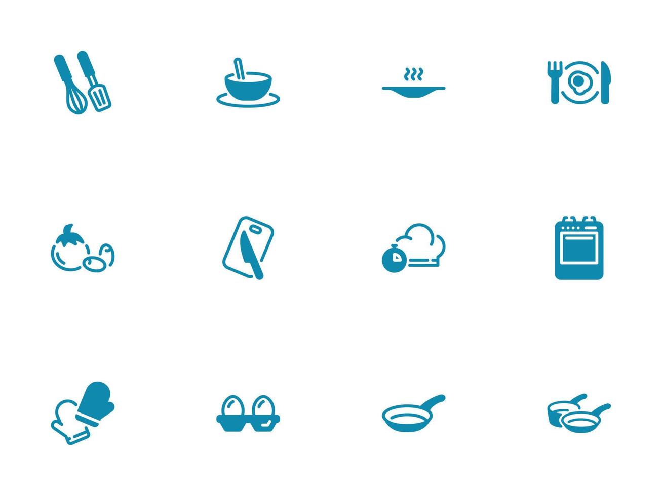 Simple vector icon on a theme kitchen, cooking