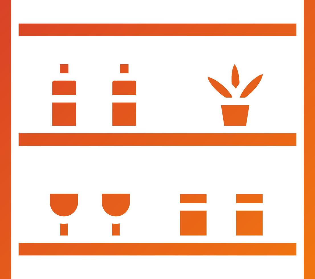 Store Shelfs Icon Style vector