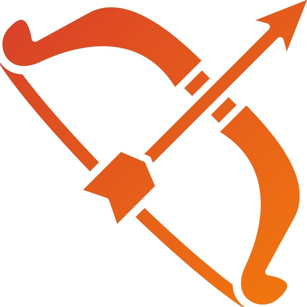 Bow Arrow Icon Style vector