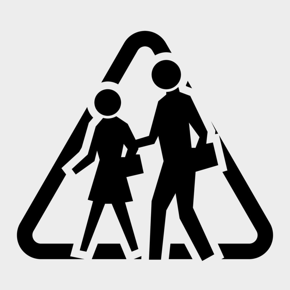 School Zone Symbol Sign Isolate on White Background,Vector Illustration vector