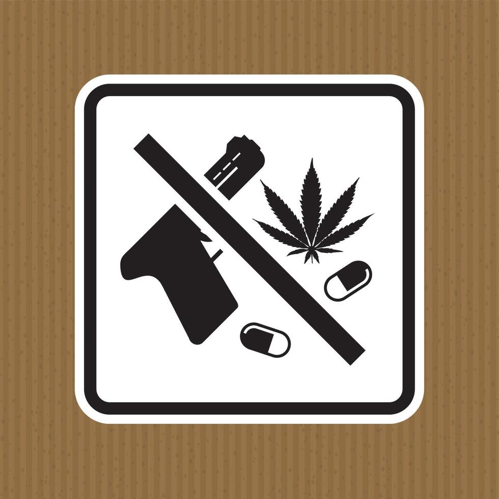 Property Gun Rules Sign Drug Free Gun Free Zone vector