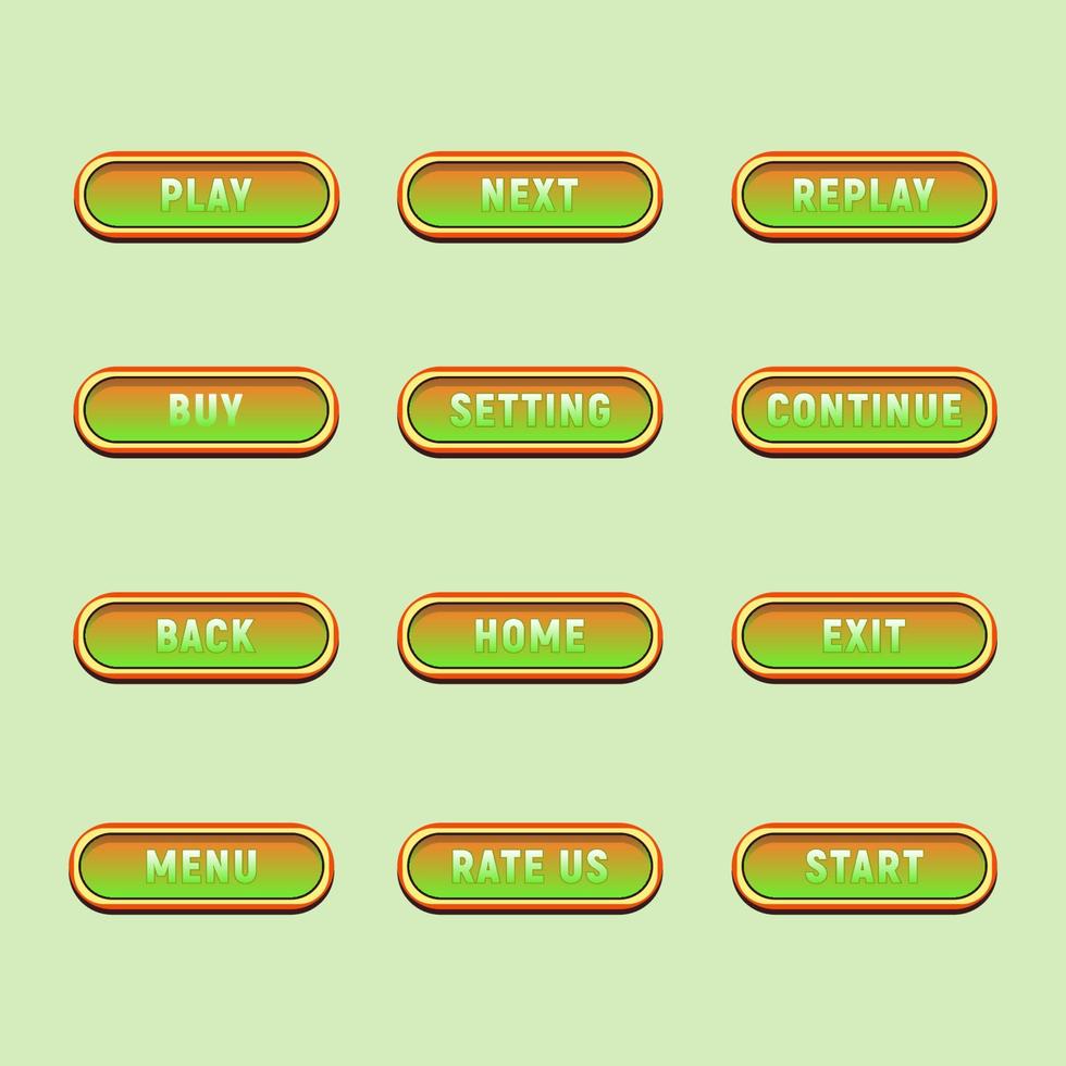 Play button game design vector templates