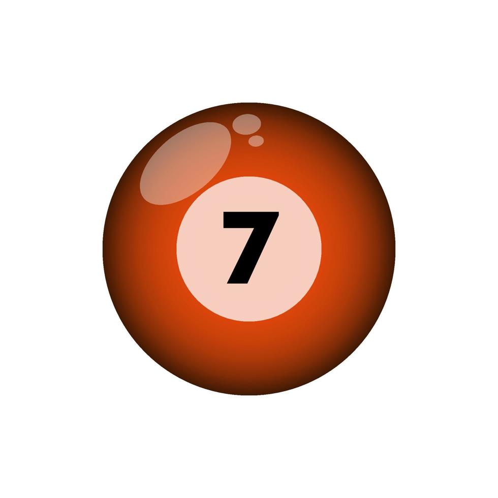 Billiard ball icon vector shiny design templates elegant concept