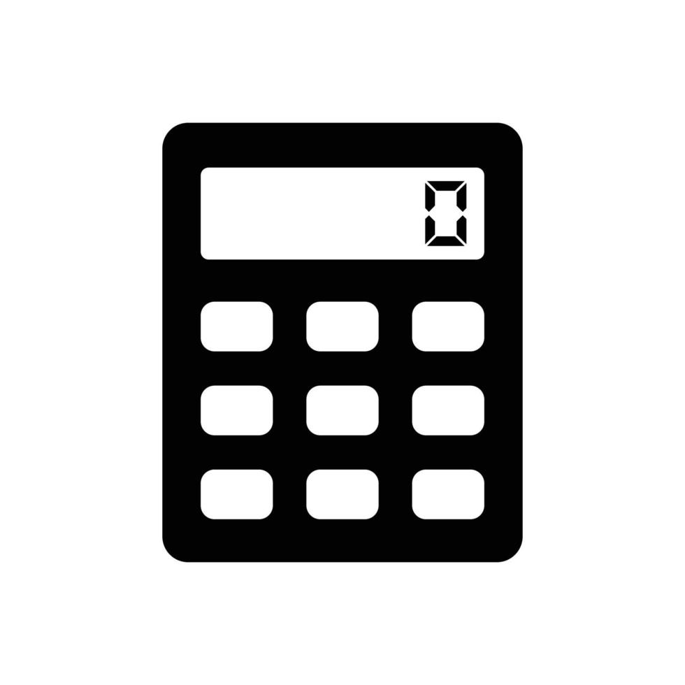 calculadora icono vector diseño modelo sencillo y elegante