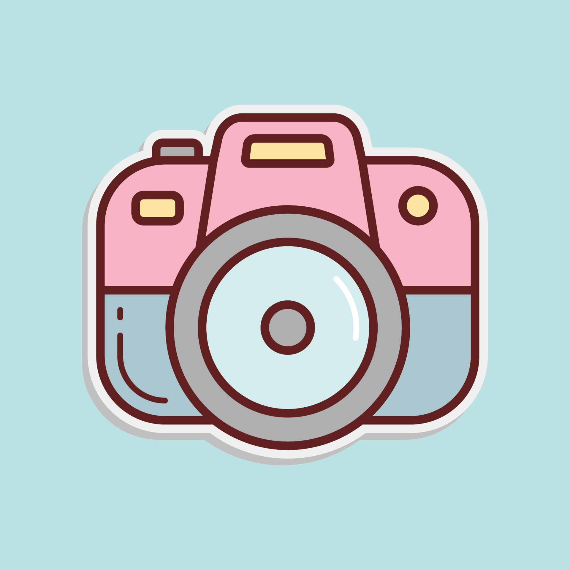 cute camera icon 21768098 Vector Art at Vecteezy