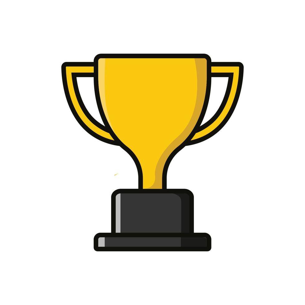 trofeo icono vector diseño modelo