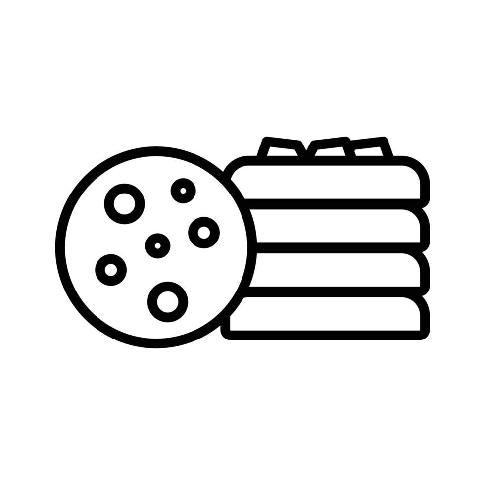 galletas icono vector diseño modelo sencillo y moderno