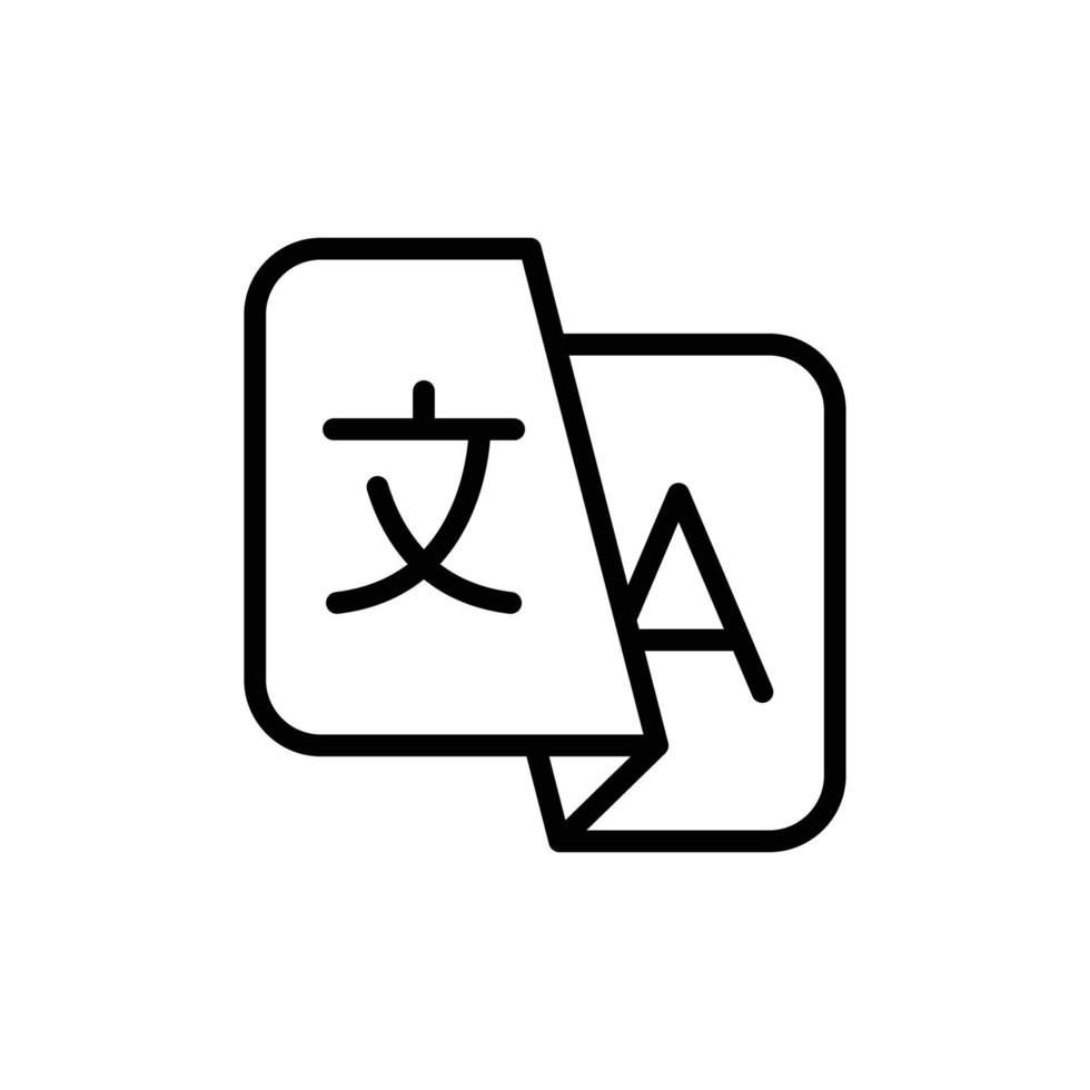 translation icon vector design template simple and modern