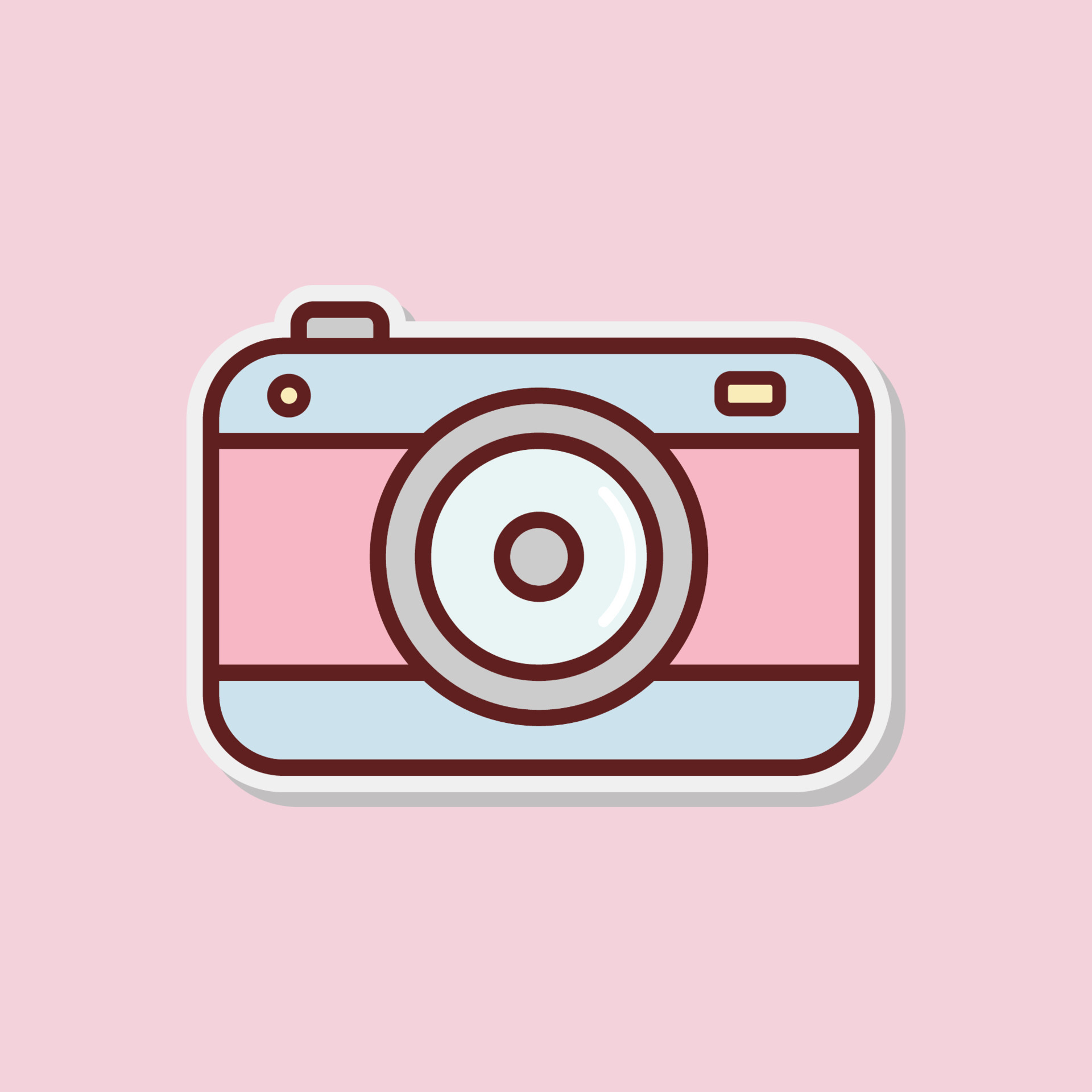 cute camera icon 21768193 Vector Art at Vecteezy