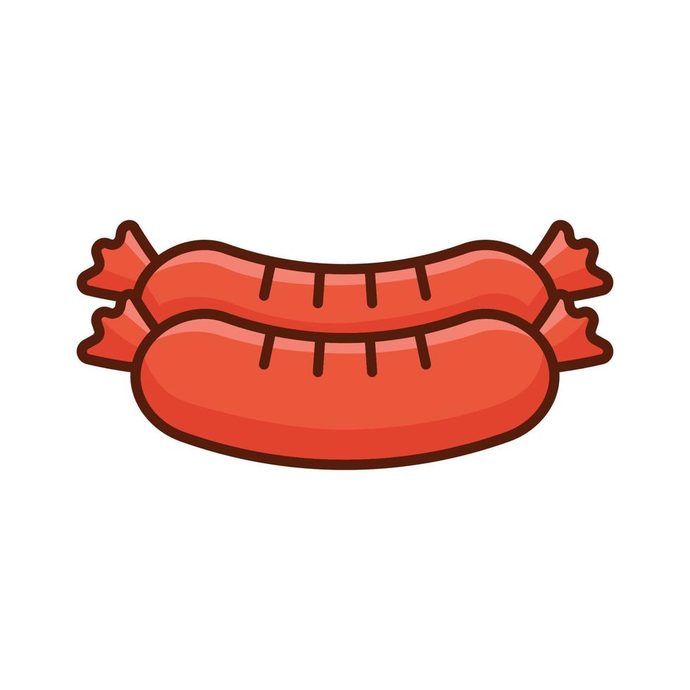 sausage icon vector design template simple and modern