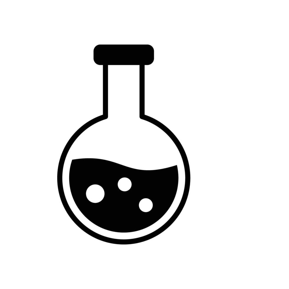 flask icon vector design template