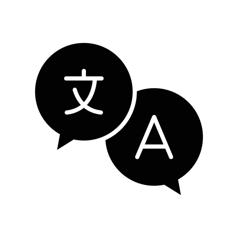 translation icon vector design template simple and modern