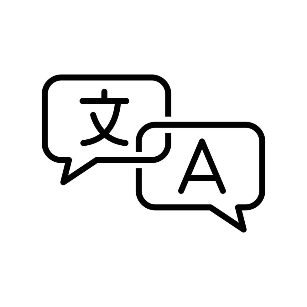 translation icon vector design template simple and modern