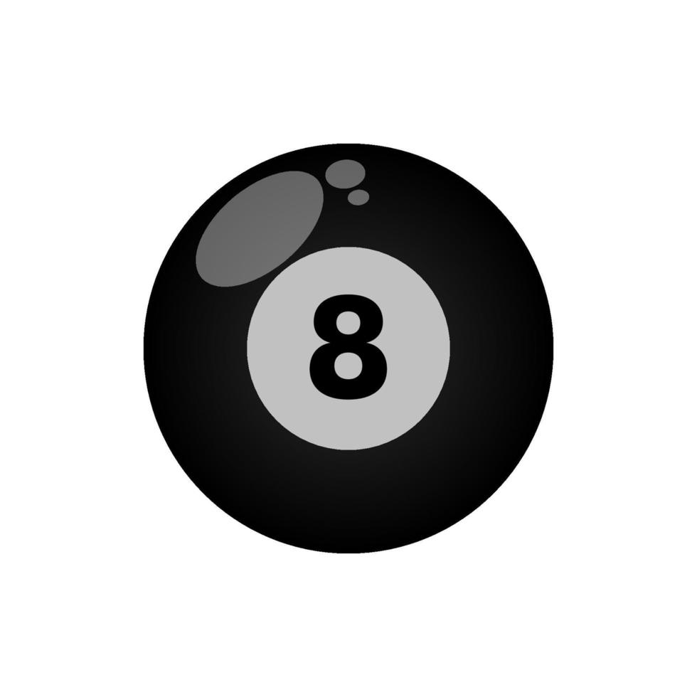 Billiard ball icon vector shiny design templates elegant concept