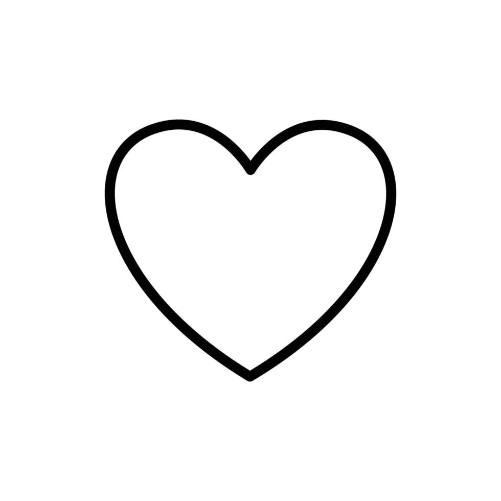 corazón icono vector diseño modelo en blanco antecedentes