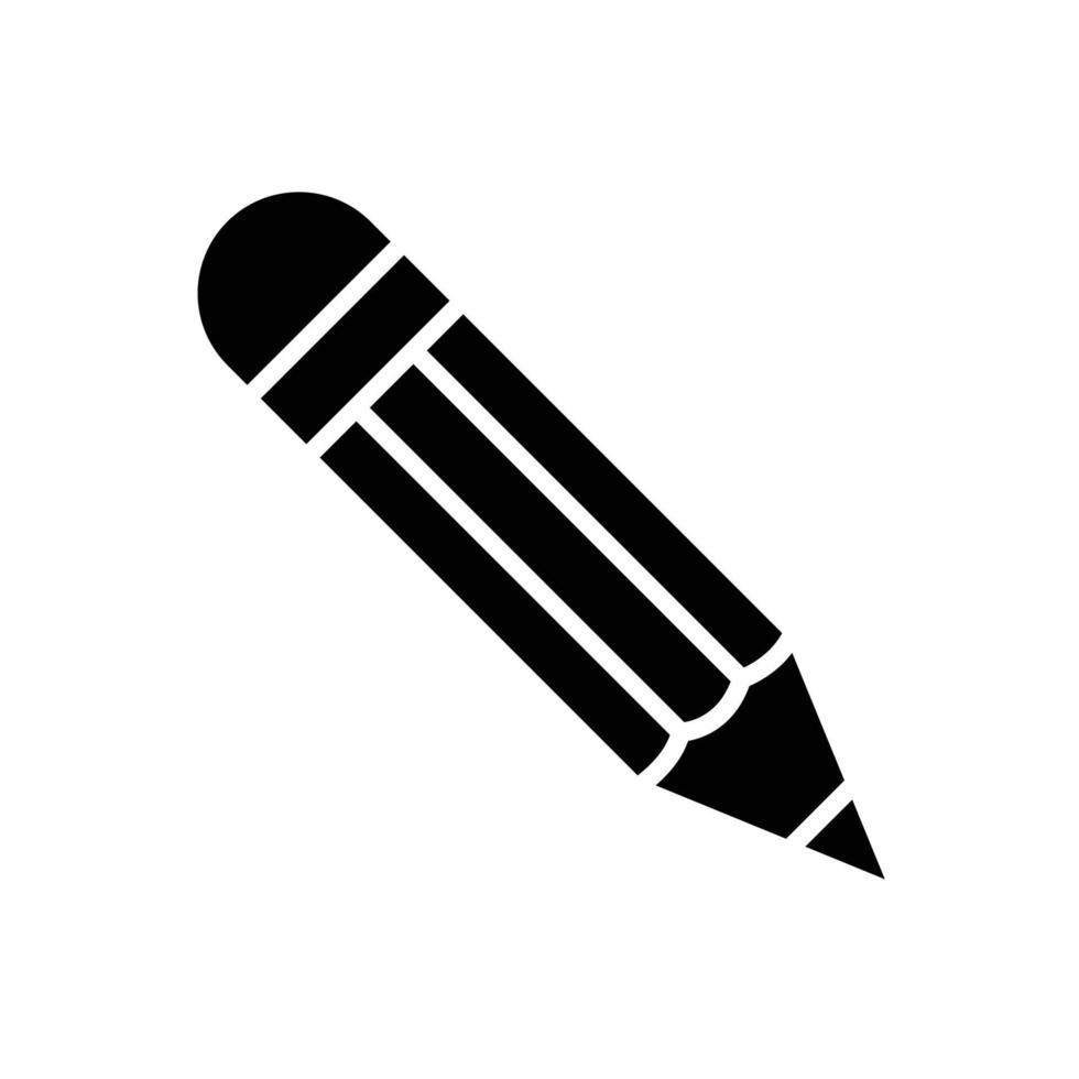 pencil icon vector flat and simple style