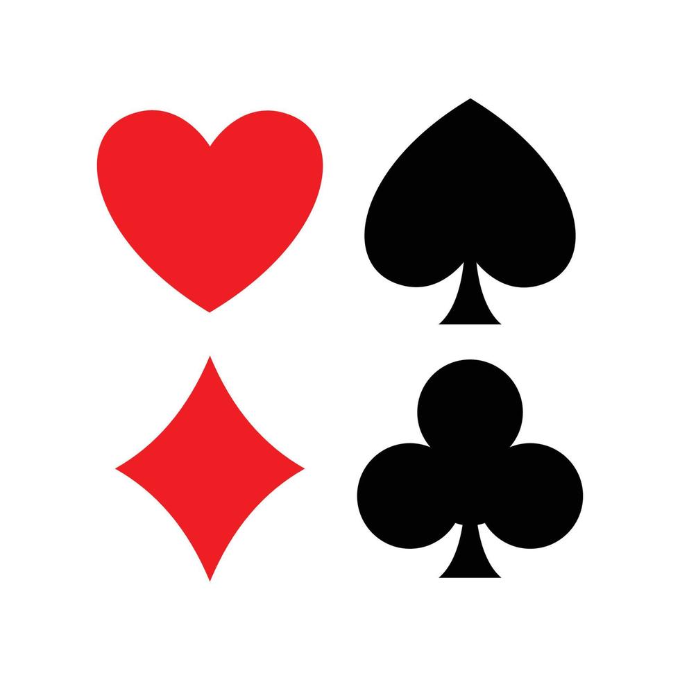 póker tarjeta icono vector diseño modelo