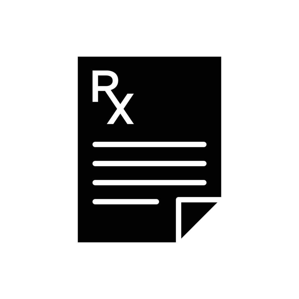 rx icono vector diseño modelo sencillo y moderno