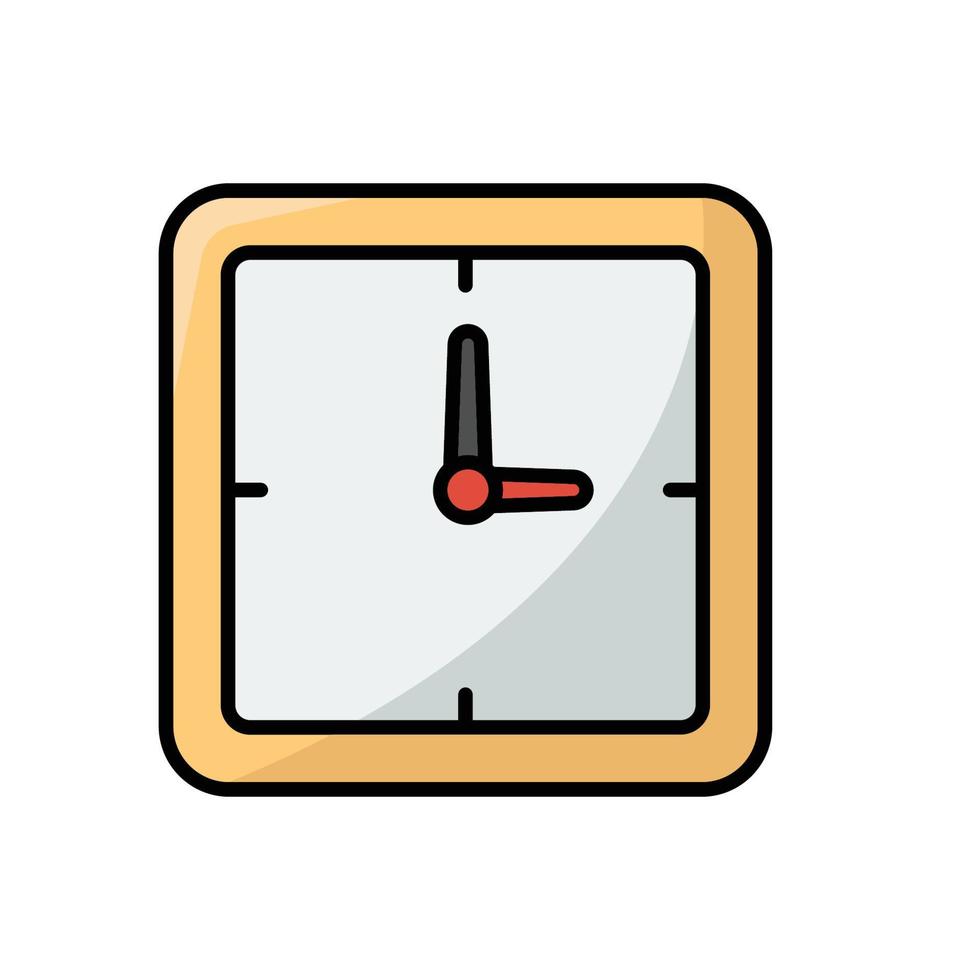 clock icon vector design simple and modern