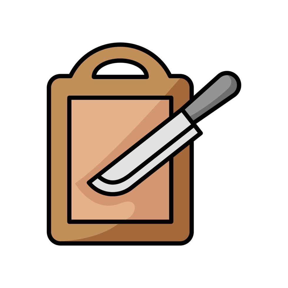 cutting board icon vector design template simple and modern