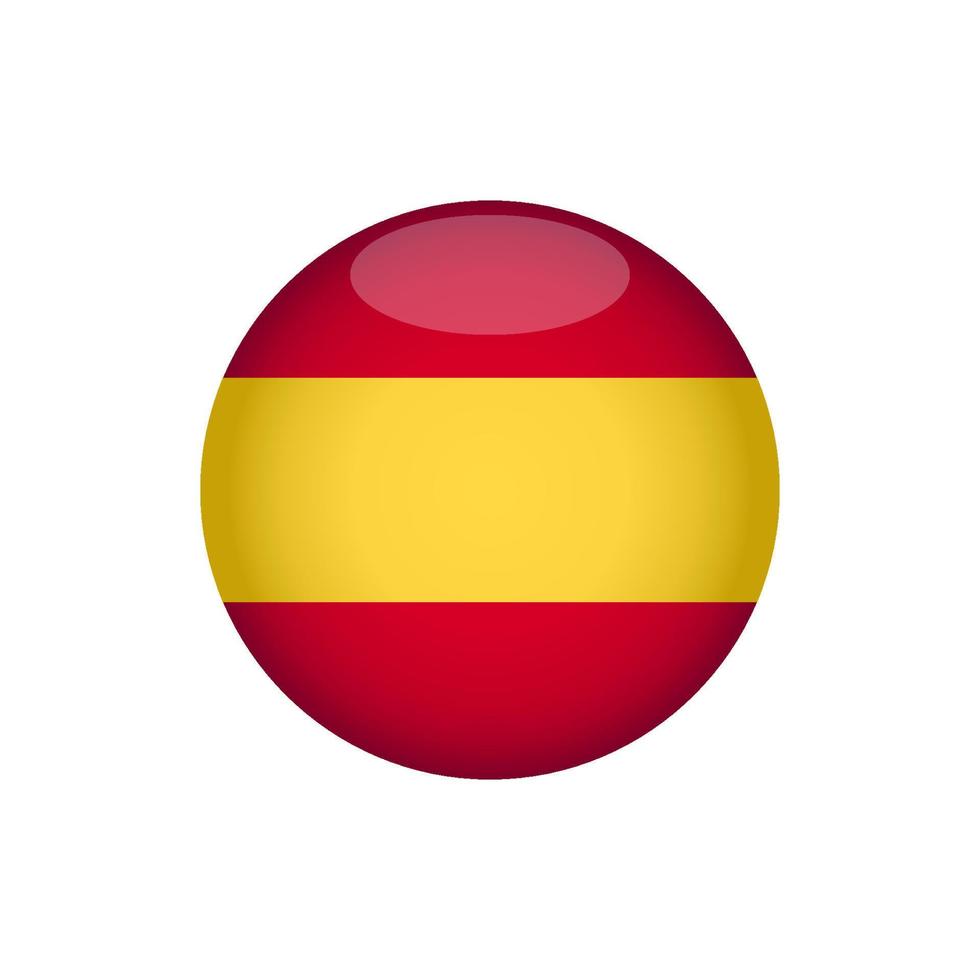Spanish flag icon vector design templates