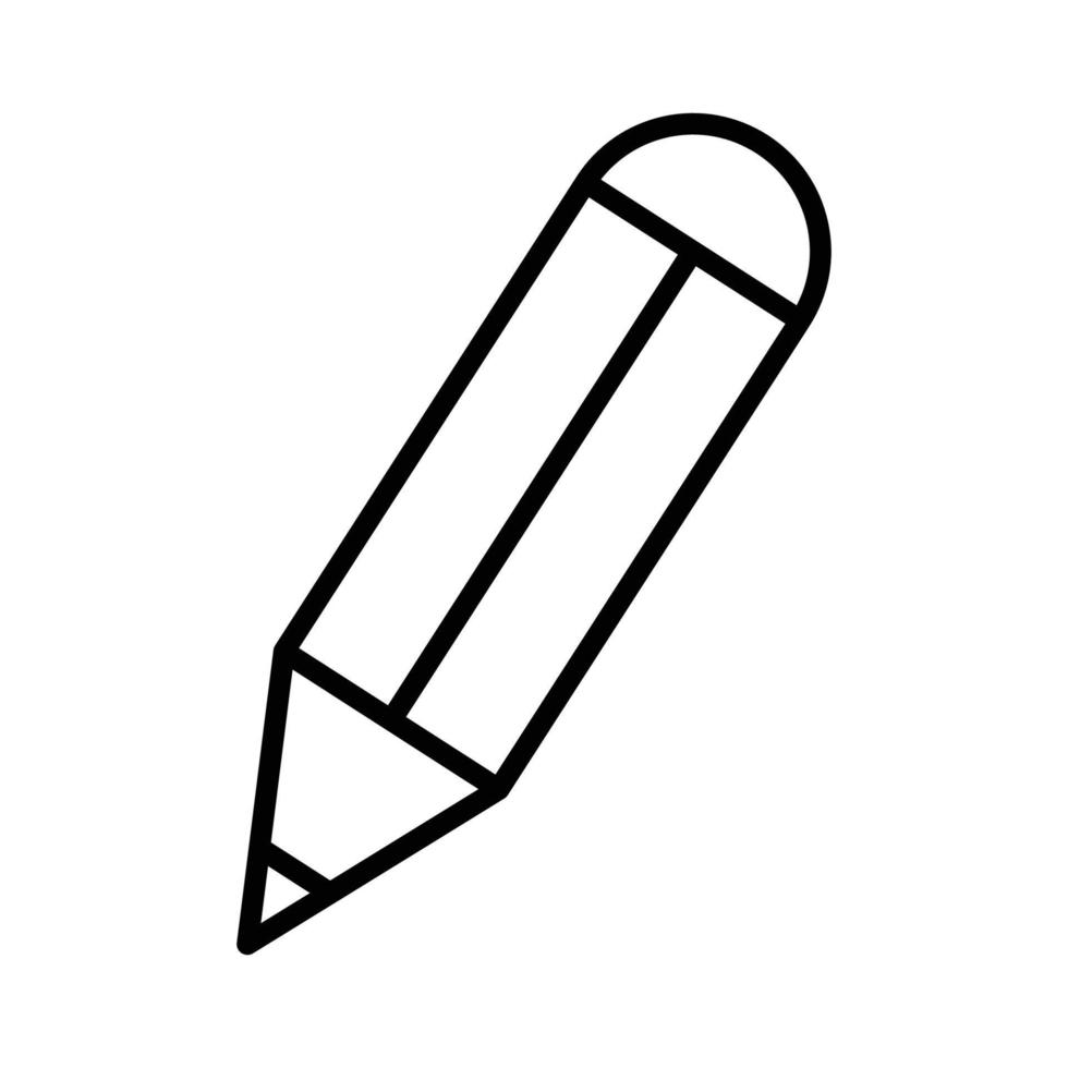 pencil icon vector flat and simple style