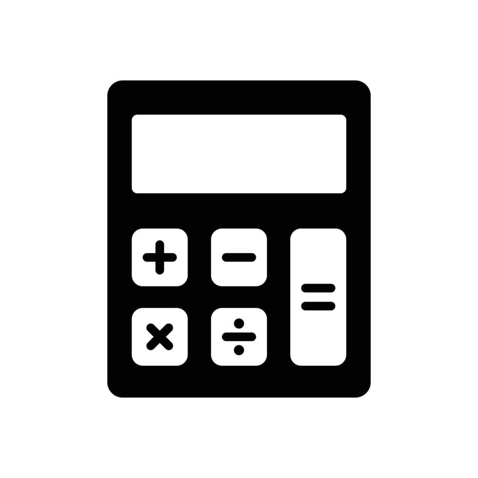 calculator icon vector design template simple and elegant