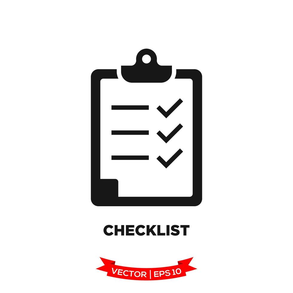 checklist icon  for graphic and web design vector