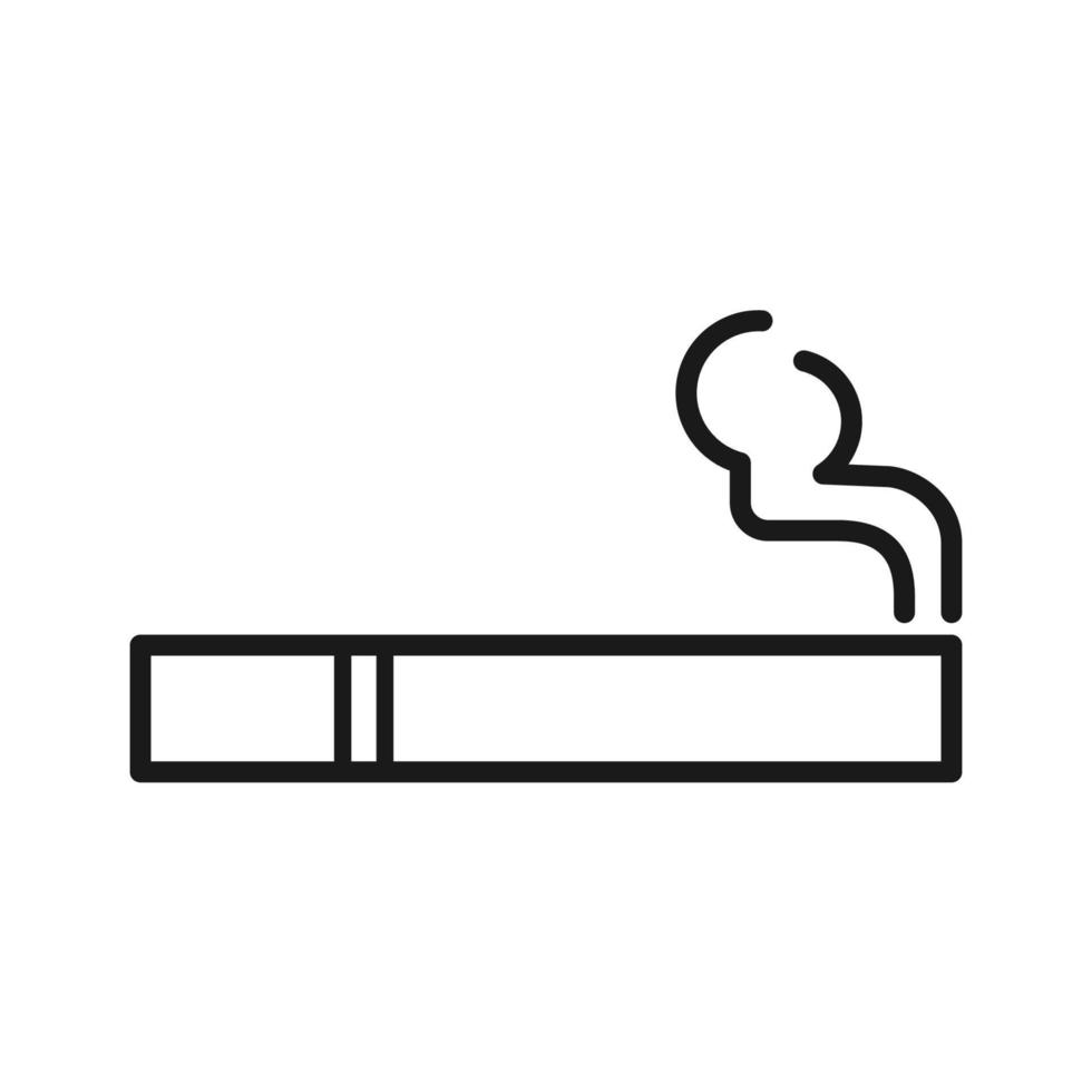 cigarette icon for graphic and web design vector