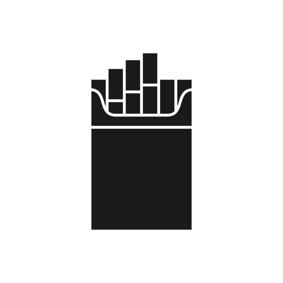 cigarette icon for graphic and web design vector