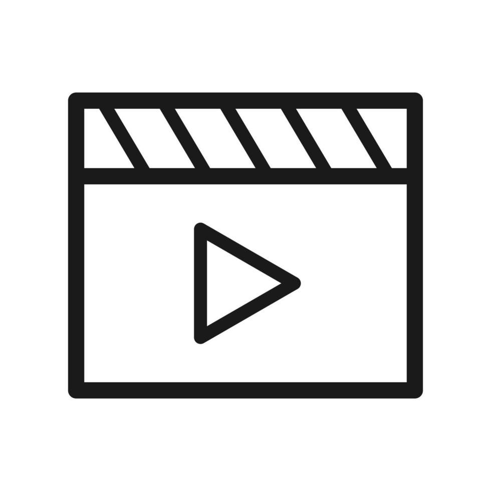 clap board icon vector