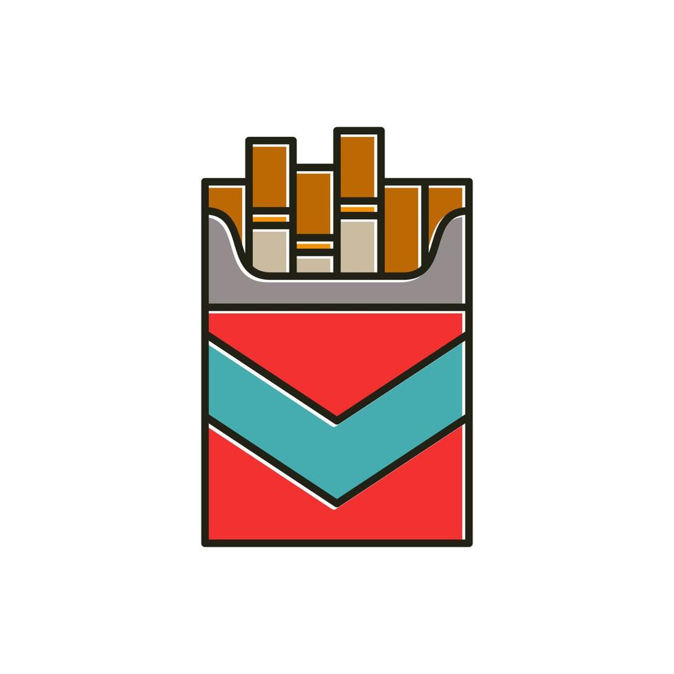 cigarette icon for graphic and web design vector