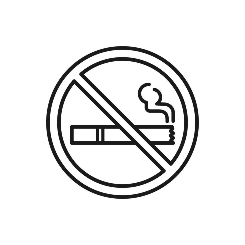 no smoking sign vector